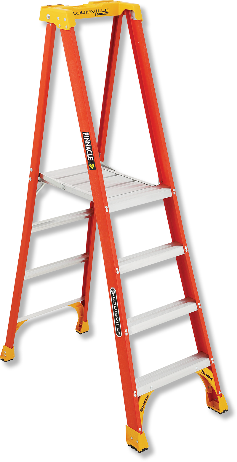 image of the Pinnacle Fiberglass Platform Ladder